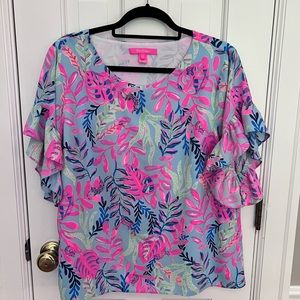 EUC Lilly Pulitzer Darlah Top Large